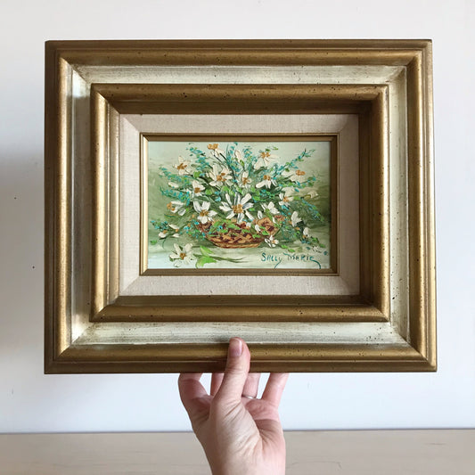 Original Vintage Floral Still-life Painting