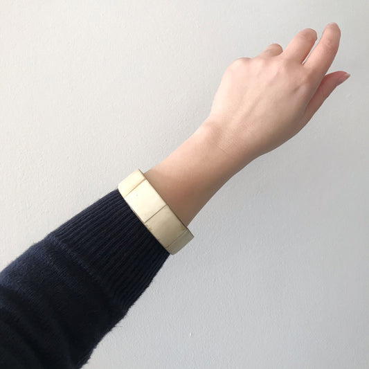 Vintage Brass & Shell Bangle