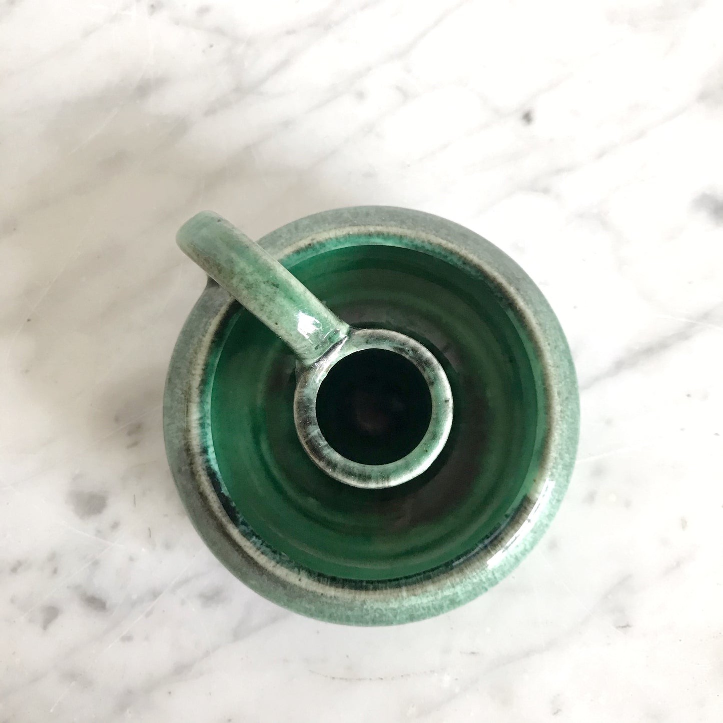 Green Ceramic Candle Holder, Canada