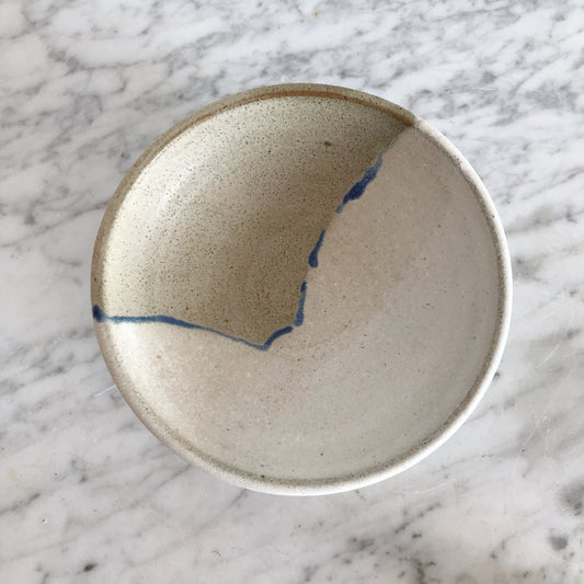 Vintage Handmade Pottery Bowl, 7”