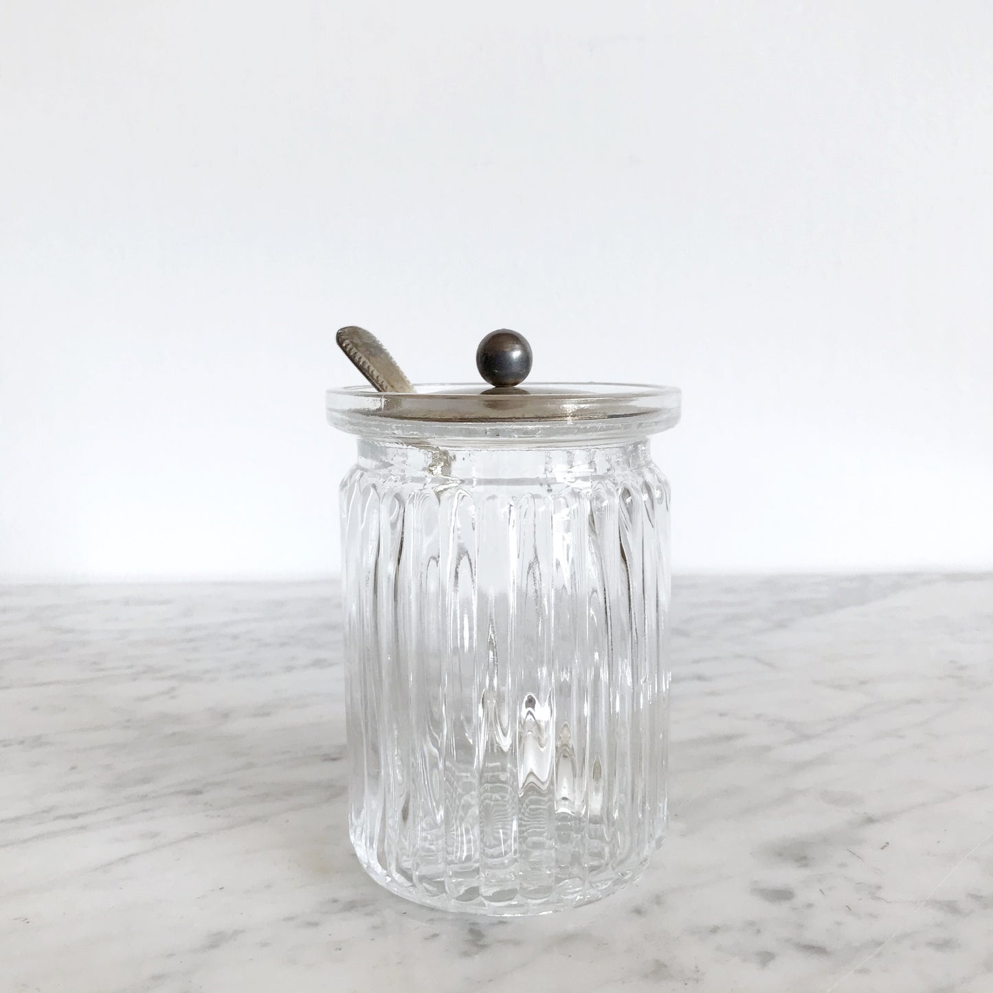Vintage Marmalade Jar & Silver Spoon