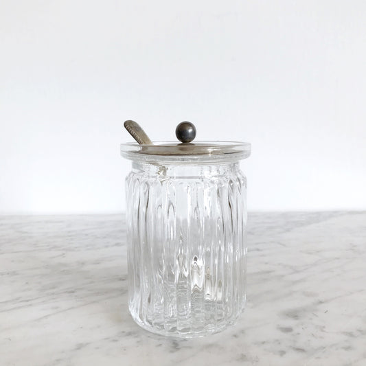 Vintage Marmalade Jar & Silver Spoon