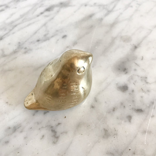Vintage Scandinavian Style Brass Bird