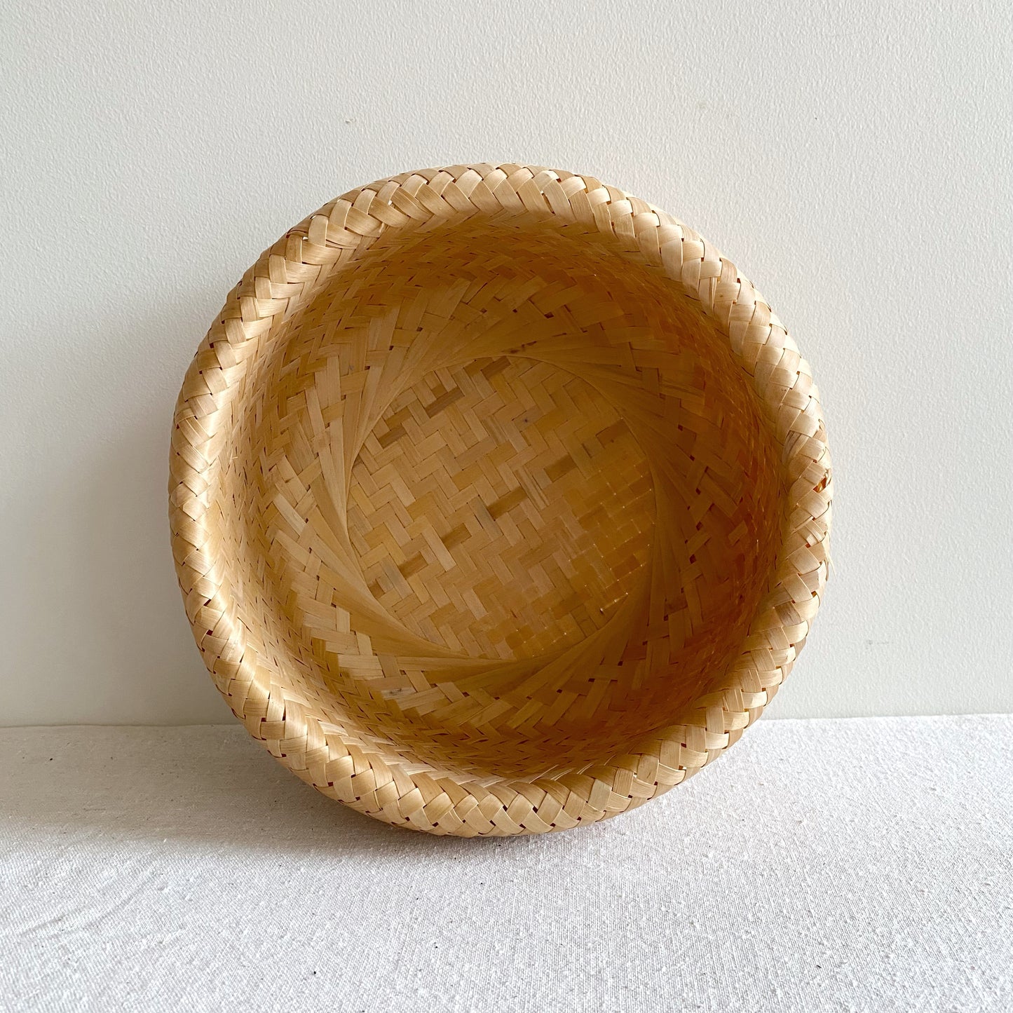 Vintage Woven "Puff" Basket / Bowl