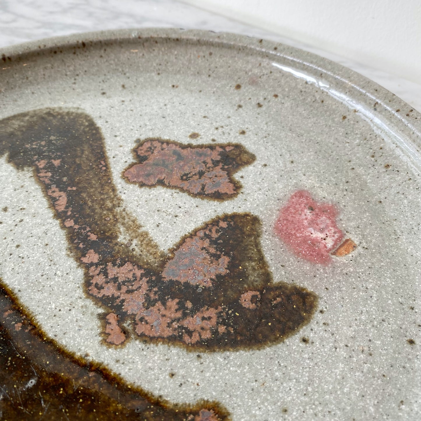 Handcrafted Pottery Platter, Circa 1967