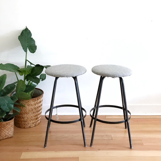 Pair of Vintage Mid-Century Stools