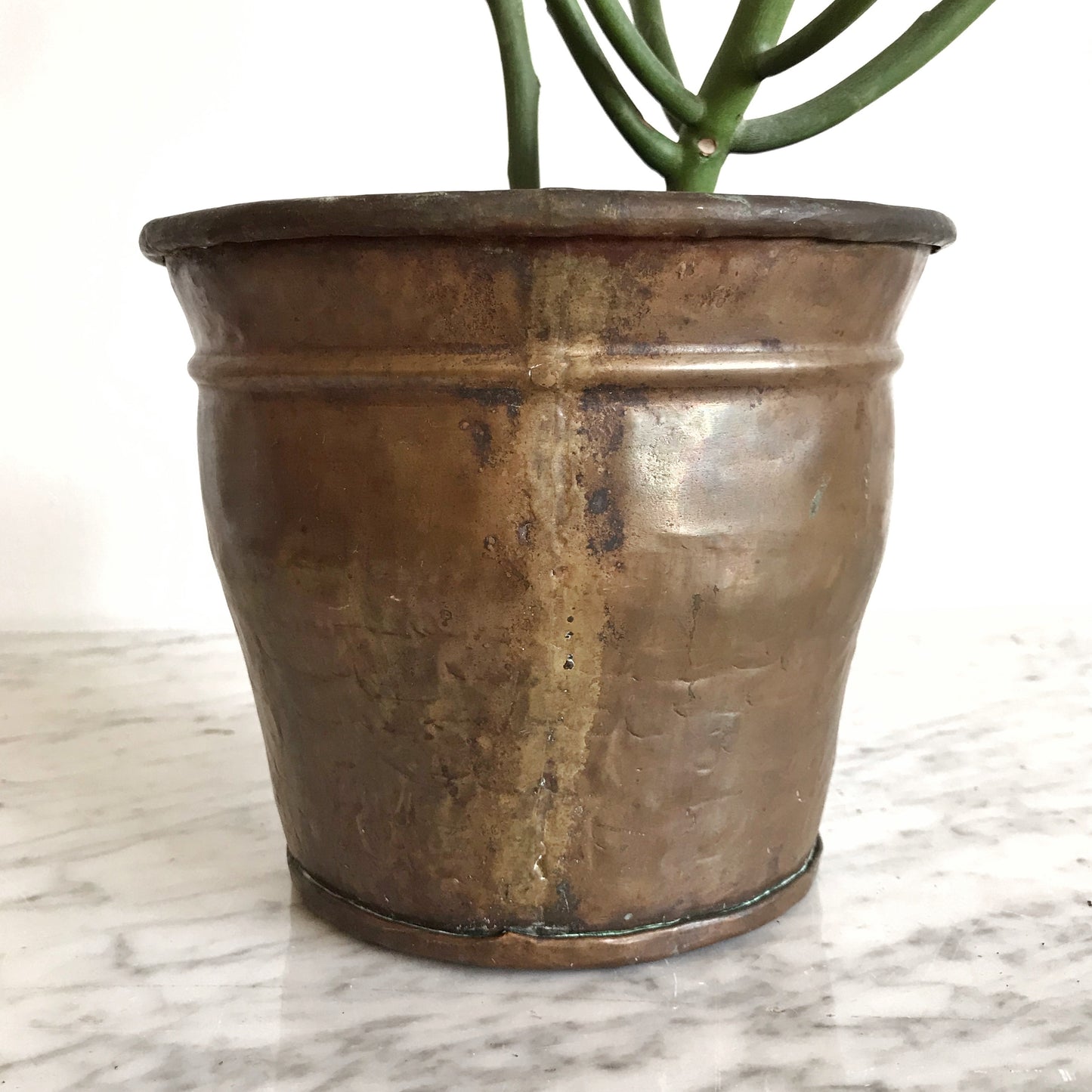 Vintage Copper Planter, 6”