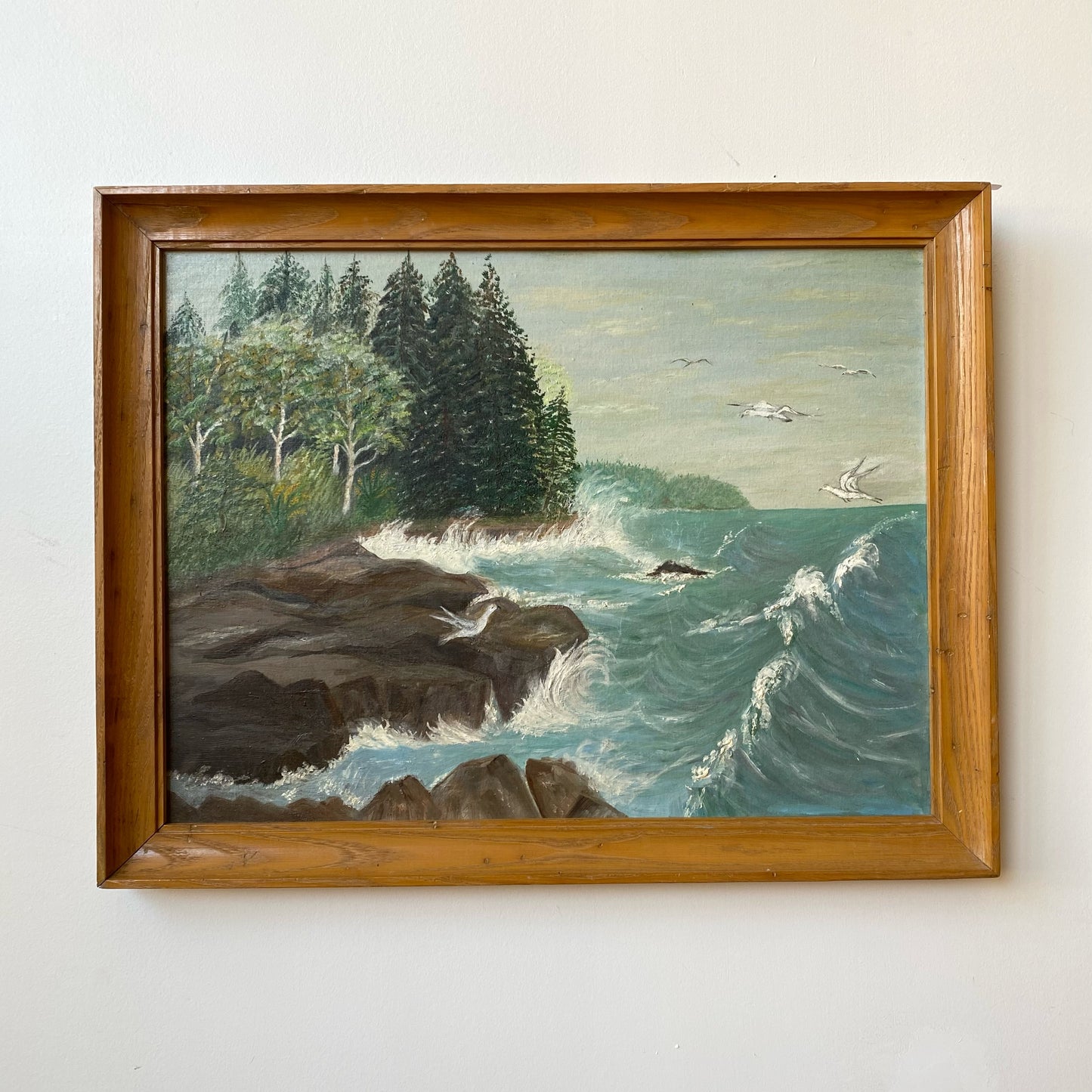 Vintage Original “North Shore” Oil Painting (1959)