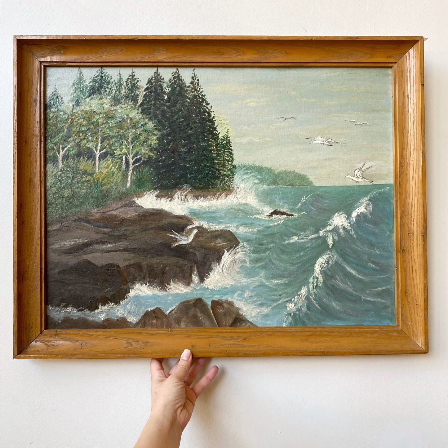 Vintage Original “North Shore” Oil Painting (1959)