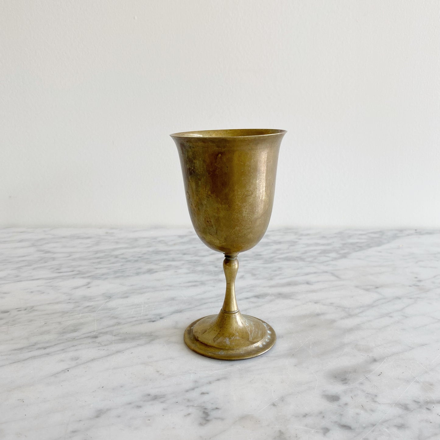 Vintage Brass Goblet