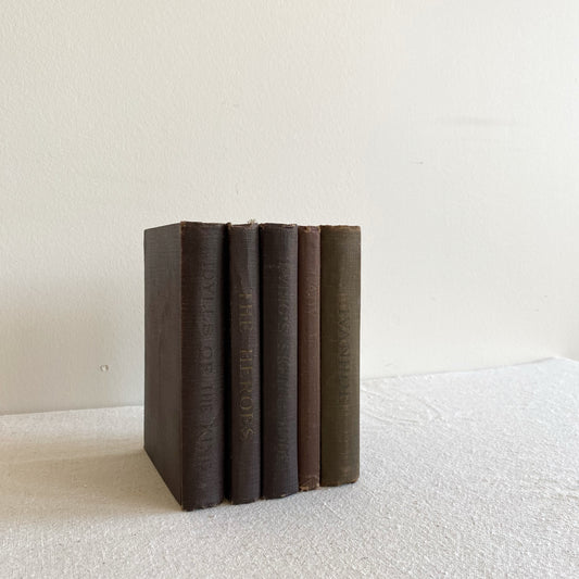 Set of 5 Antique Books “The Macmillan Pocket Classics“