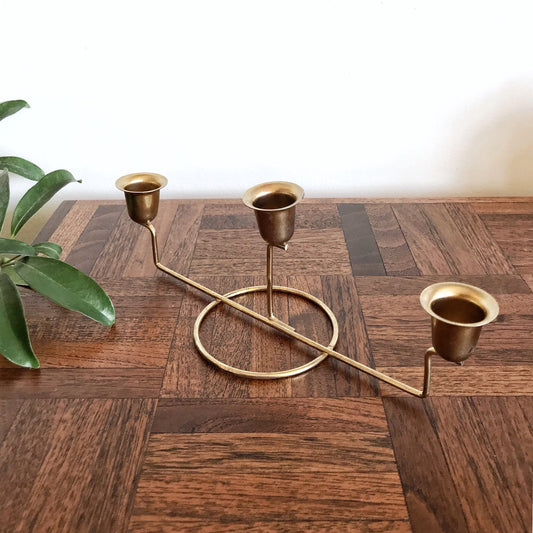 Vintage Gold Wire Candelabra