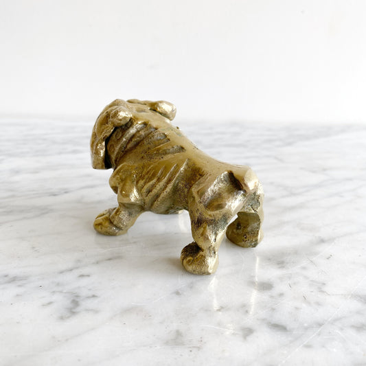 Vintage Brass Bull Dog