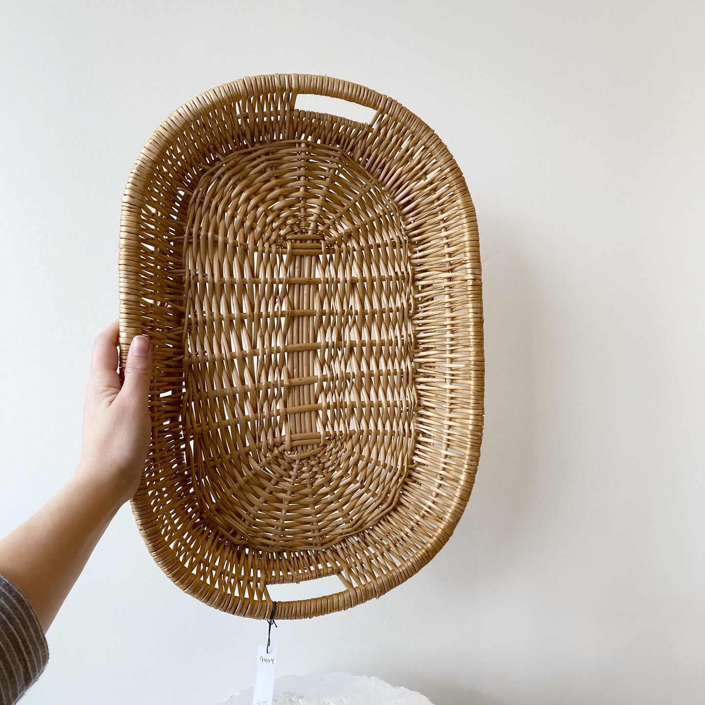 Vintage Woven Wicker Tray