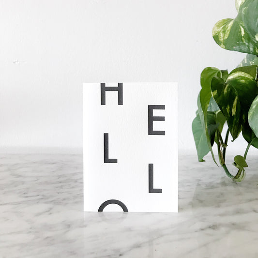 Bold Hello Card