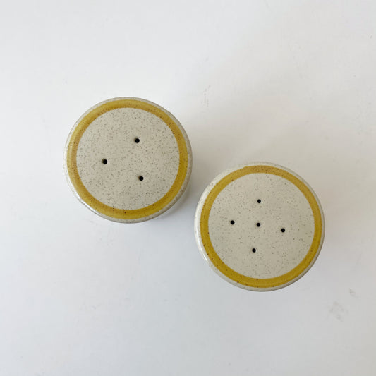 Vintage Ceramic Salt + Pepper Shaker Set