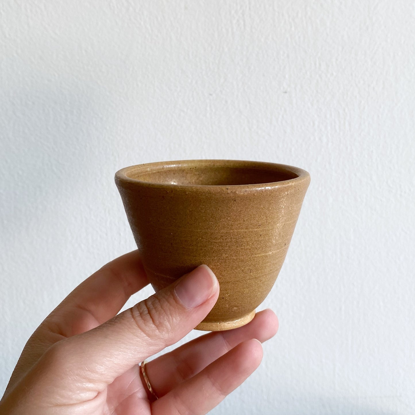 Small Pottery Single-Stem Vase