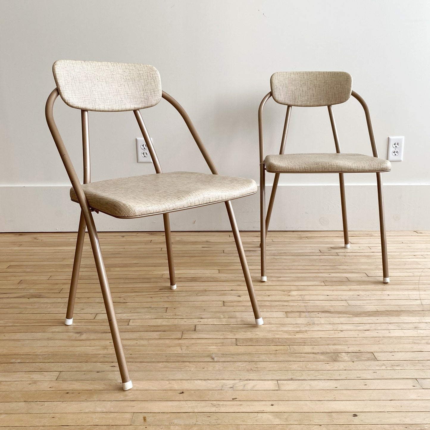 Pair of Vintage Mid-century Folding Chairs