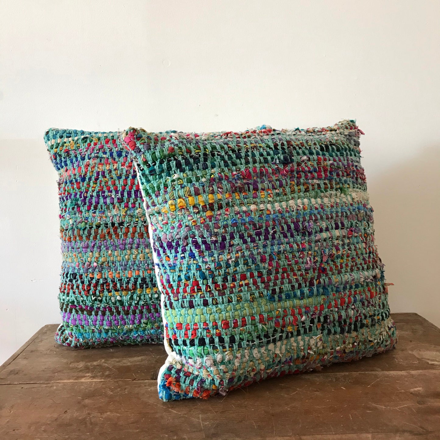 Pair of Woven Accent Pillows (16 x 16)