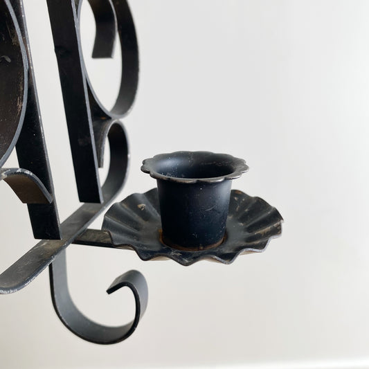 Vintage Metal Wall Candle Holder