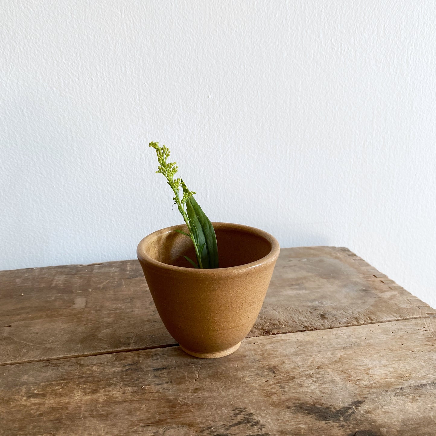 Small Pottery Single-Stem Vase