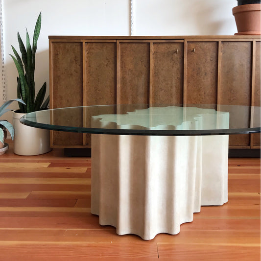 Vintage Sculptural Faux-Stone Coffee Table