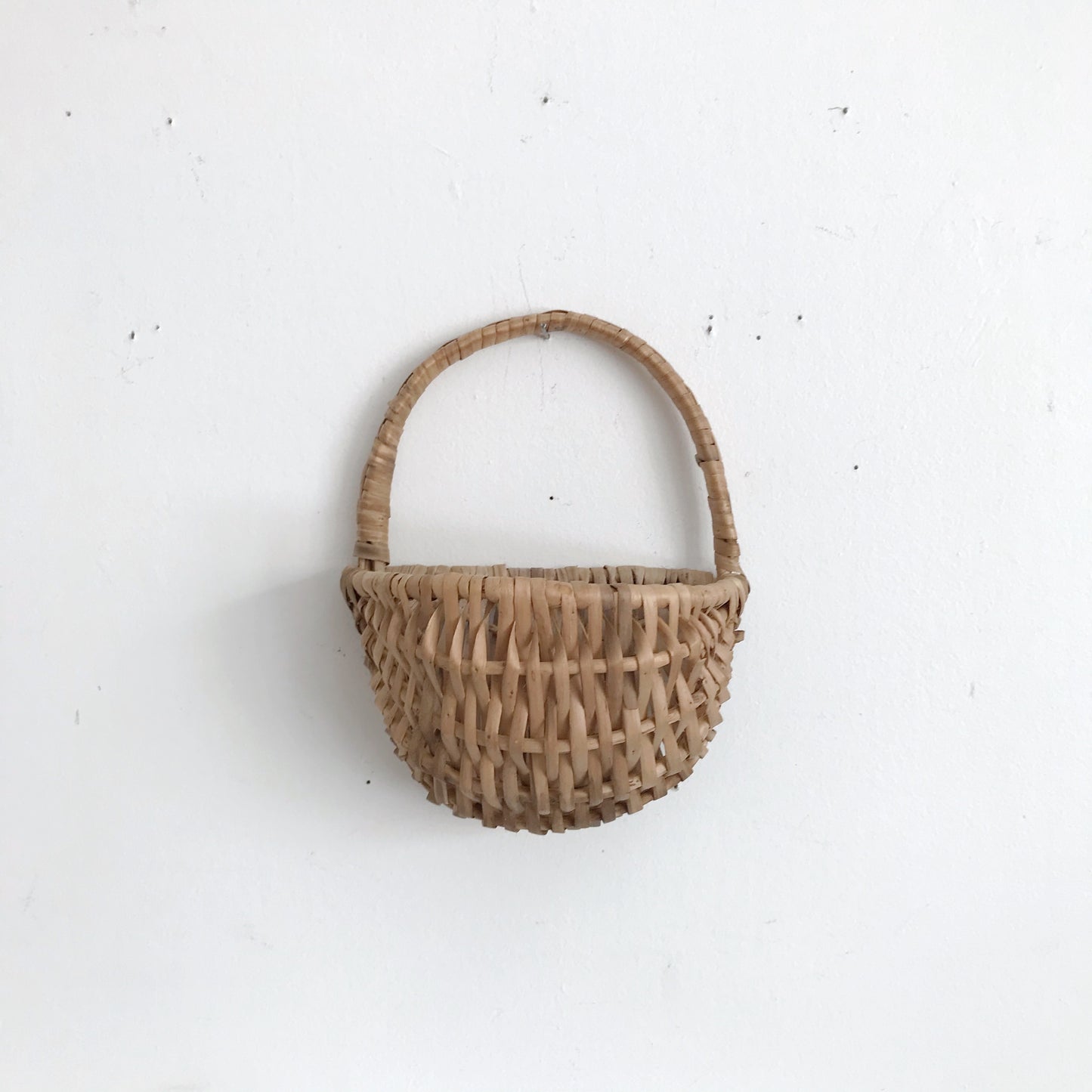 Small Woven Half Moon Basket