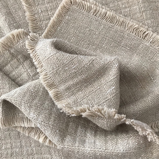 Set of 4 Natural Woven Placemats, Mushroom