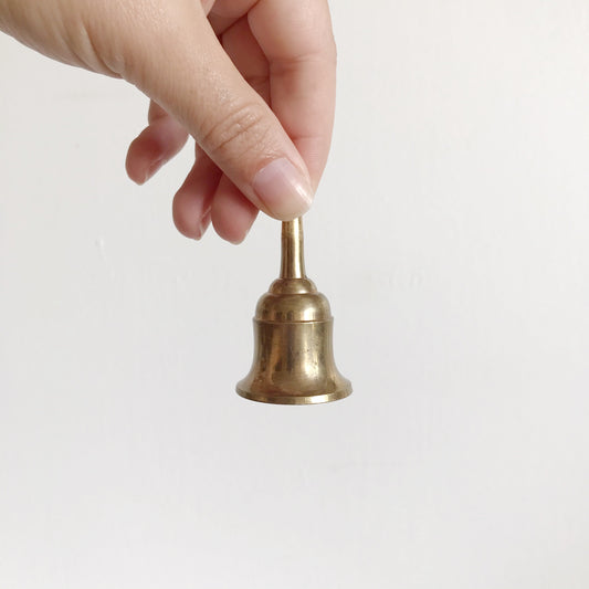 Petite Vintage Brass Candle Snuffer