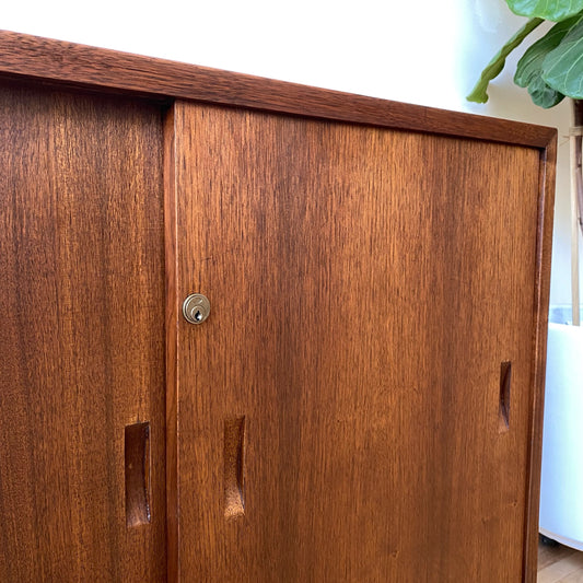 Petite Vintage MCM Storage Cabinet, Restored