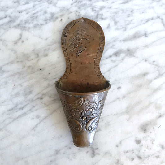 Vintage Copper Wall Pocket