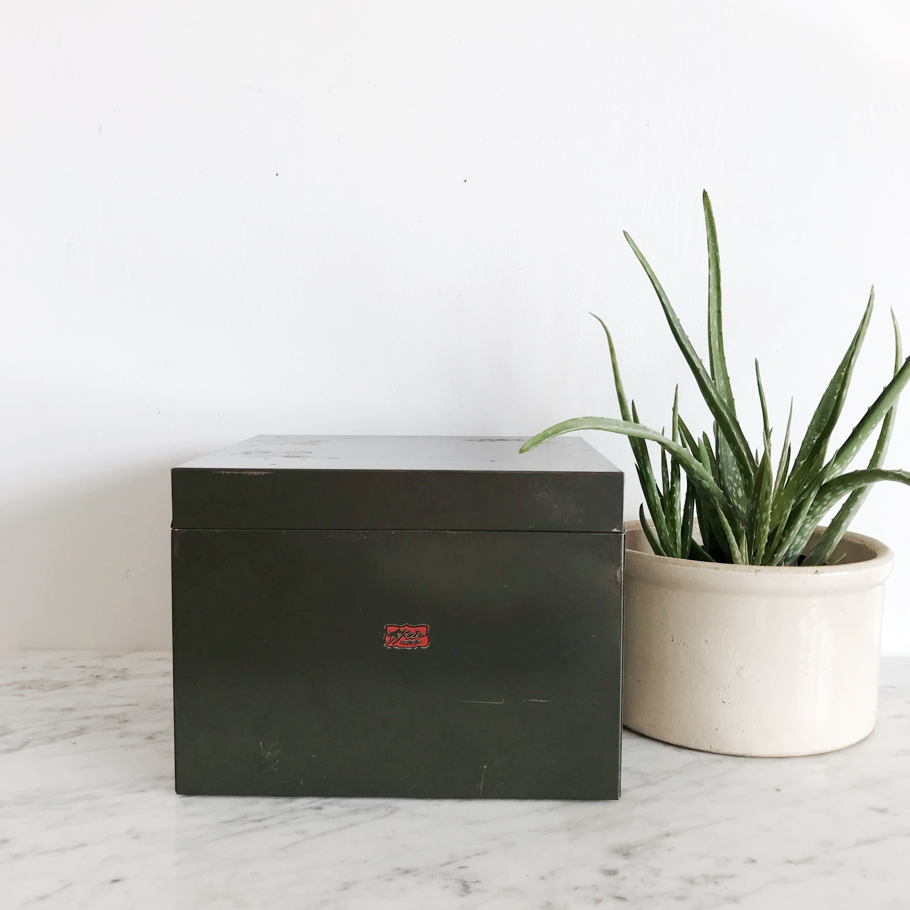 Large Vintage Metal Storage Box – HAUS THEORY