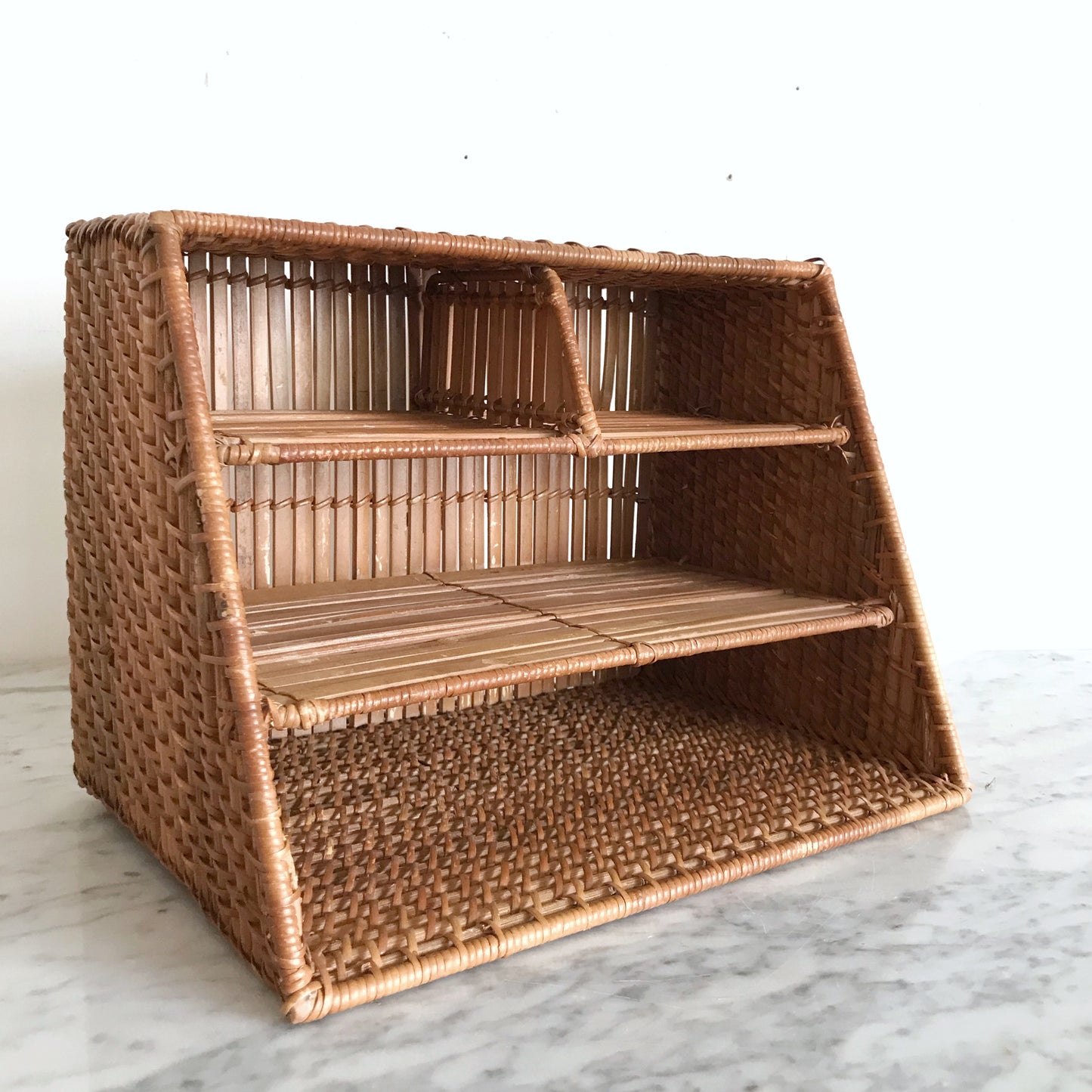 Large Wicker Desk Organizer Sorter