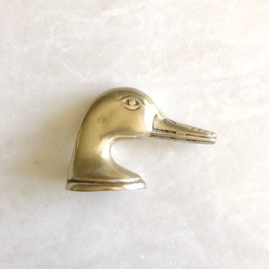 Vintage Brass Duck Head Bottle Opener