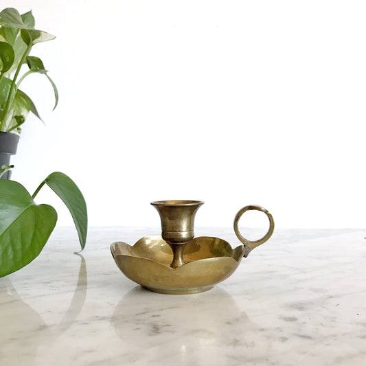 Vintage Brass Candle Holder