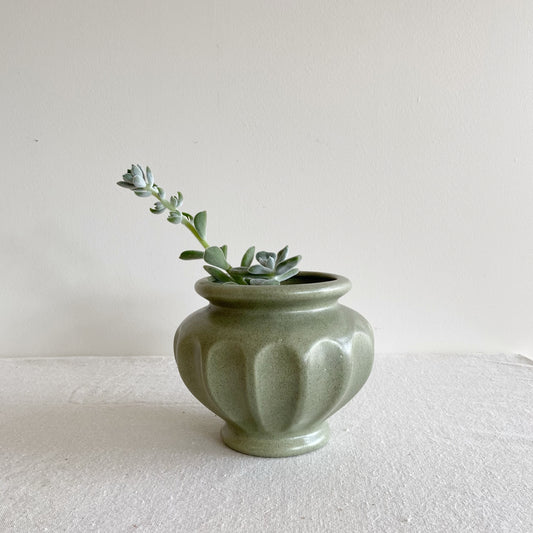 Vintage Ceramic Planter by Haeger, Green