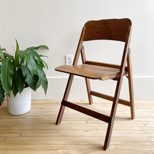 Vintage Wooden Folding Chair
