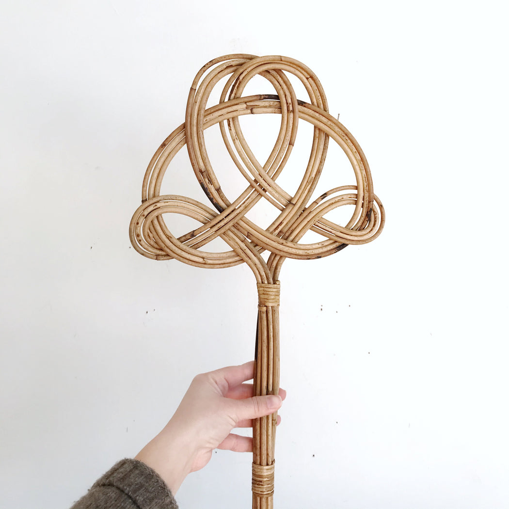 Vintage Rattan Rug Beater — HAUS THEORY