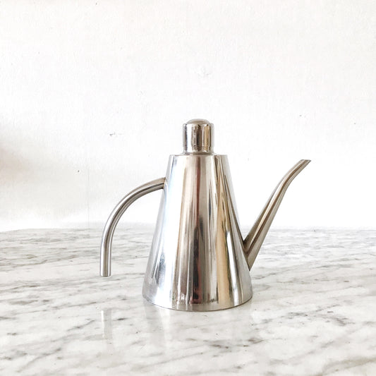 Vintage Modern Stainless Oil Cruet
