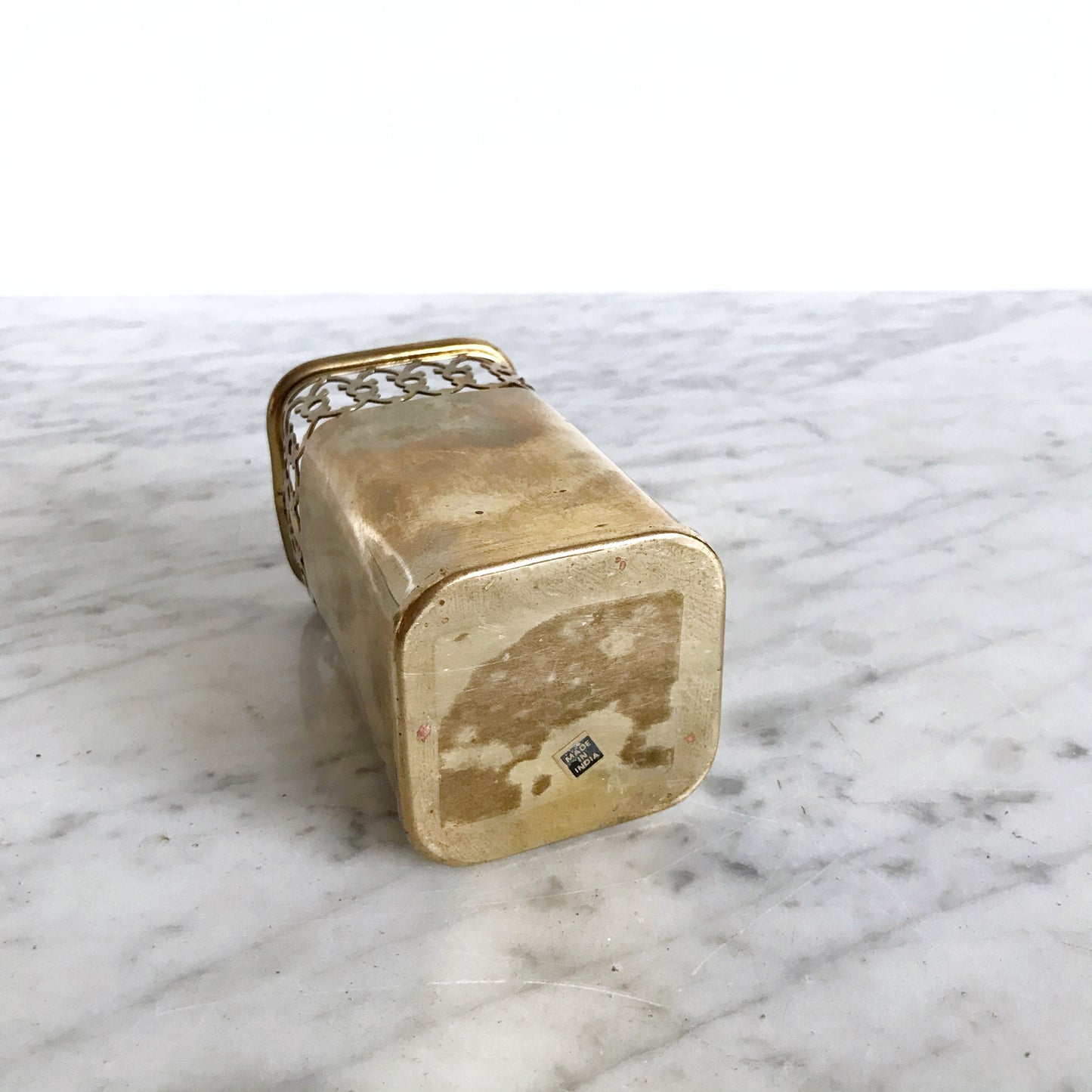 Vintage Brass Pen Holder, India