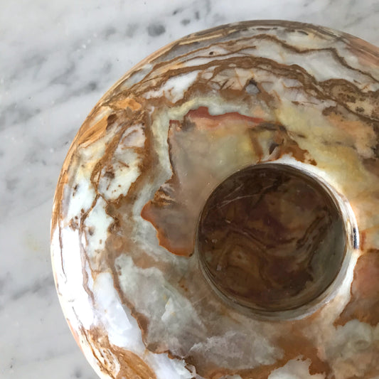 Large Marble Tea Light Holder