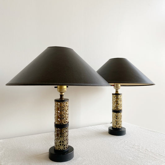 Pair of Vintage Atomic Era Lamps