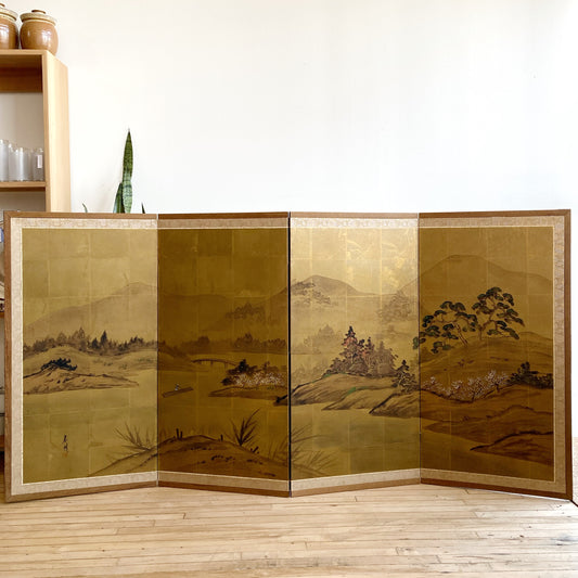 Vintage Japanese Folding Screen/Room Divider