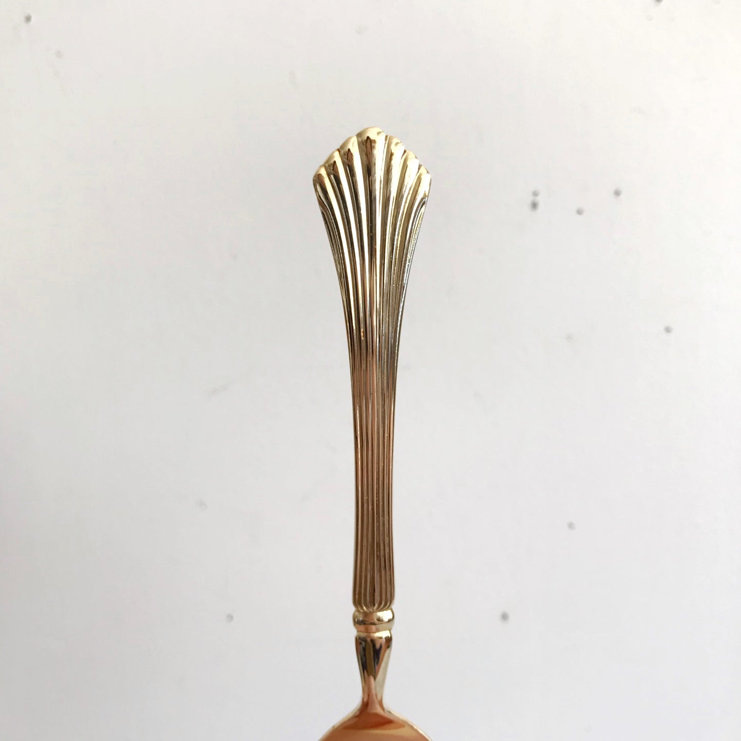 31-piece Set of Vintage Gold Flatware, Fan Pattern