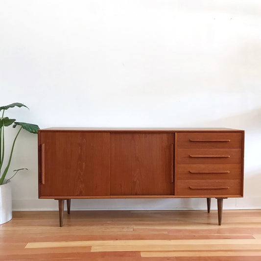 Vintage Mid Century Teak Credenza, Denmark