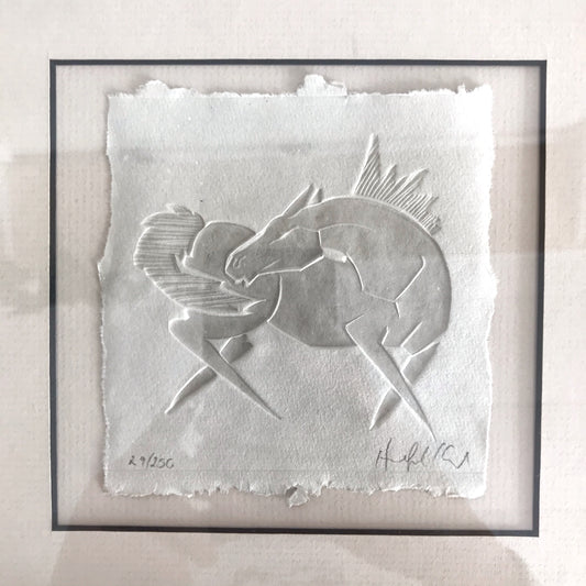 Original Embossed Horse Art Piece (9 x 9)