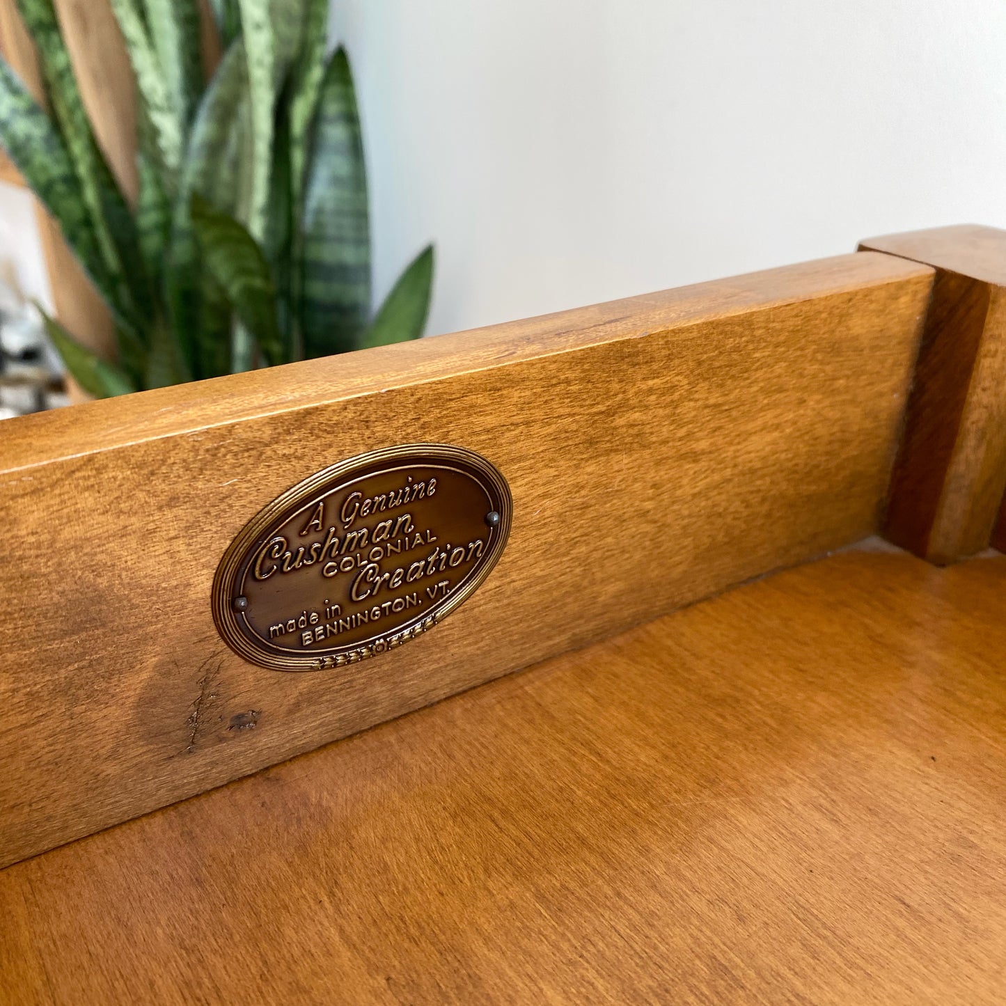 Vintage Folding Maple Game Table