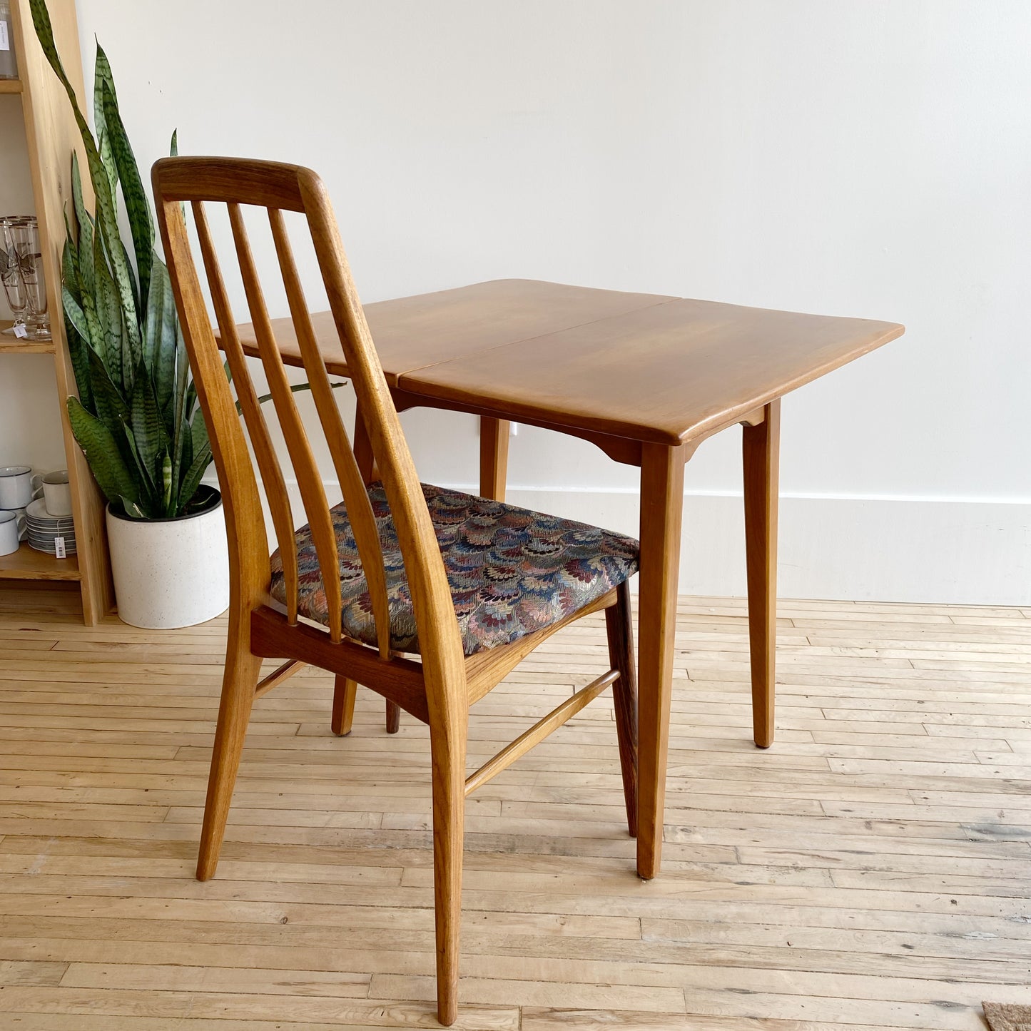 Vintage Folding Maple Game Table