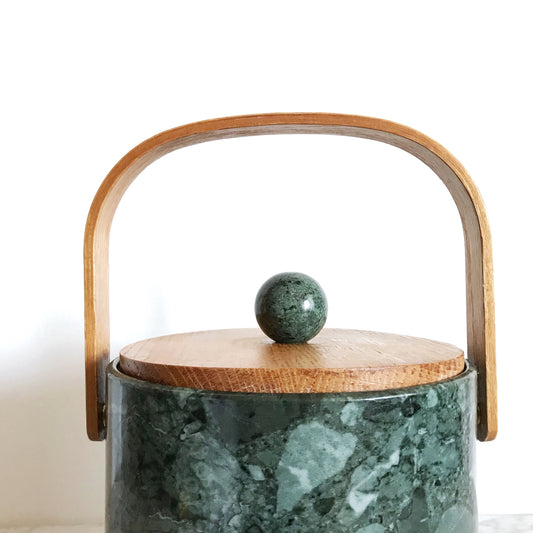 Vintage Faux-Marble Ice Bucket