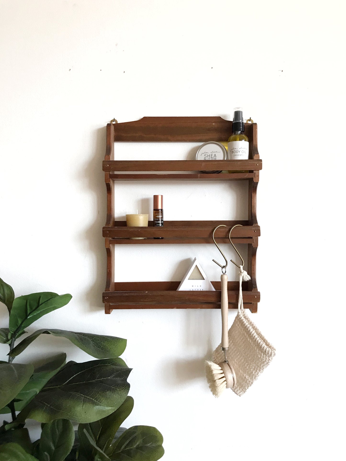 Vintage Wooden Shelf / Rack